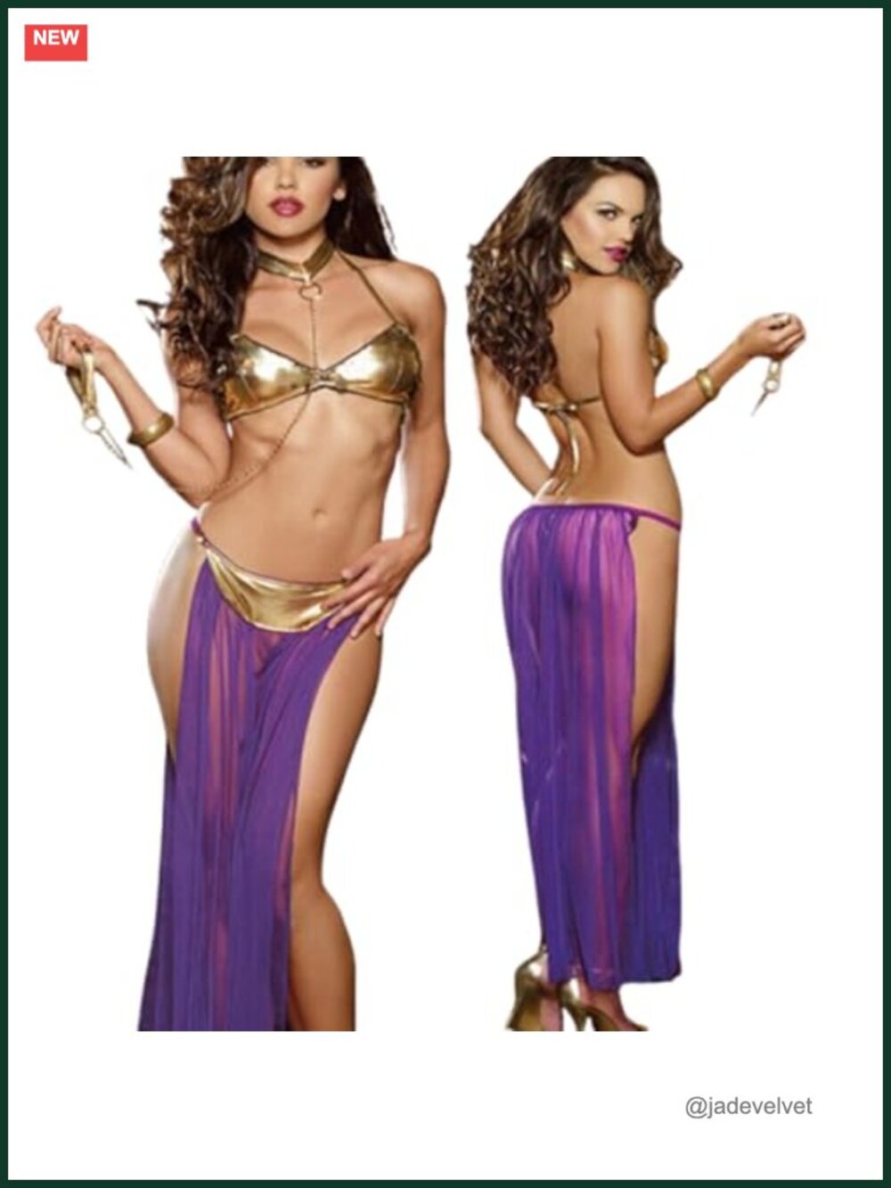 Women's Belly Dance Costume Set 3-Piece Chiffon Top Skirt Belt Polyester Blend